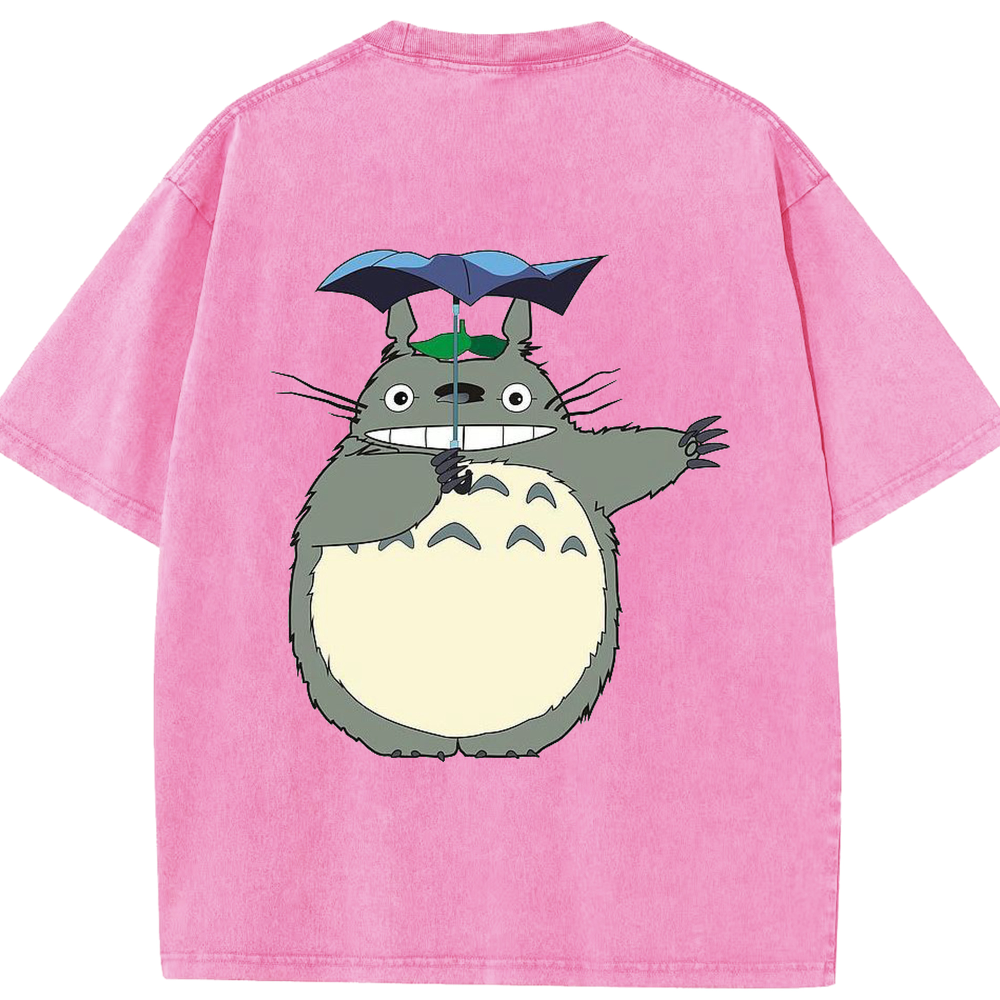 （画像用） となりのトトロ 草壁メイ 草壁サツキ My Neighbor Totoro Satsuki Kusakabe Mei Kusakabe 綿100% ヴィンテージ風 半袖Tシャツ（背面プリント）